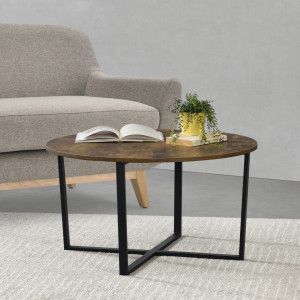Masuta cafea, efect lemn nuanta inchisa - P77016034