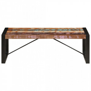 Masuta de cafea, 120 x 60 x 40 cm, lemn masiv reciclat - V247425V - Img 3