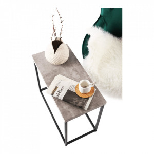Măsuţă de cafea, negru și gri, 60x30x50 cm - TP215973 - Img 19