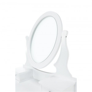 Măsuţă de toaletă cu scaun, alb, 72 cm - TP228273 - Img 5
