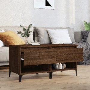 Mese laterale 2 buc. stejar maro 50x46x50 cm lemn compozit - V819563V - Img 3