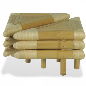 Mese noptieră, 2 buc., 60 x 60 x 40 cm, bambus natural - V244606V - Img 3