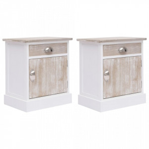Noptiere, 2 buc., 38 x 28 x 45 cm, lemn de paulownia - V284063V