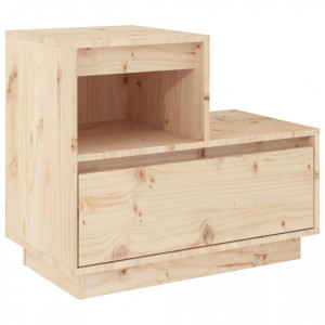 Noptiere, 2 buc, 60x34x51 cm, lemn masiv de pin - V814375V - Img 3