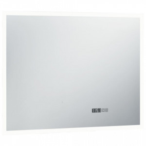 Oglinda cu LED de baie cu senzor tactil si afisaj ora, 80x60 cm - V144738V - Img 4