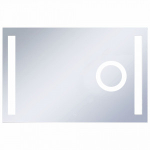 Oglinda cu LED de perete de baie cu senzor tactil, 100 x 60 cm - V144741V - Img 2