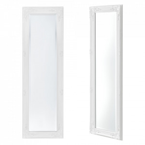 Oglinda de perete, 132 x 42 x 3,5 cm, lemn, alb - P70635185 - Img 3