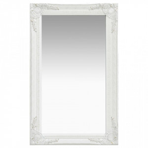 Oglinda de perete in stil baroc, alb, 50 x 80 cm - V320320V