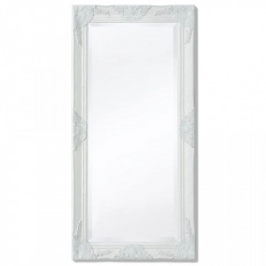 Oglinda verticala in stil baroc, 100 x 50 cm, alb - V243679V