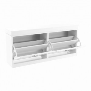 Pantofar, 2 compartimente, alb, 104x47,5x24 cm - TP257689 - Img 8
