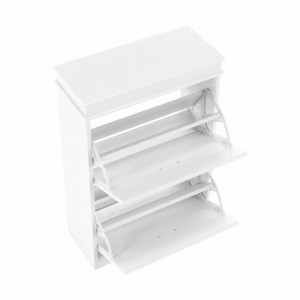 Pantofar, 2 compartimente, alb, 53x82x24 cm - TP257686 - Img 7