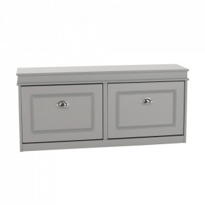 Pantofar, 2 compartimente, gri, 104x47x24 cm - TP289134 - Img 16