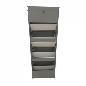 Pantofar, 4 compartimente, gri, 53x152x24 cm - TP289133 - Img 6
