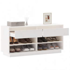 Pantofar, alb, 110x34x52 cm, lemn masiv de pin - V814445V - Img 4