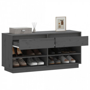 Pantofar, gri, 110x34x52 cm, lemn masiv de pin - V814446V - Img 4