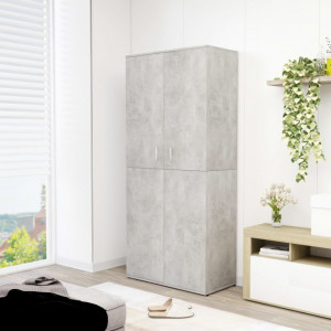 Pantofar, gri beton, 80 x 39 x 178 cm, PAL - V802862V - Img 2