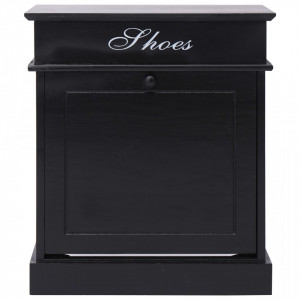 Pantofar, negru, 50 x 28 x 58 cm, lemn de paulownia - V284086V - Img 3