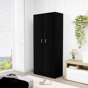 Pantofar, negru, 80 x 39 x 178 cm, PAL - V802859V - Img 2