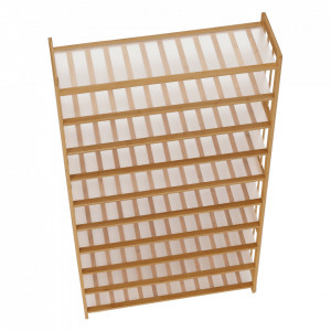Pantofar, suport pentru pantofi, 10 poliţe, bambus, 80x25x150 cm - TP296534 - Img 13