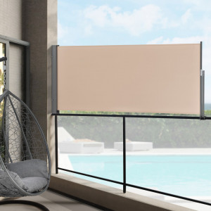 Paravan solar retractabil, 300 x 140 cm, bej - P75902415