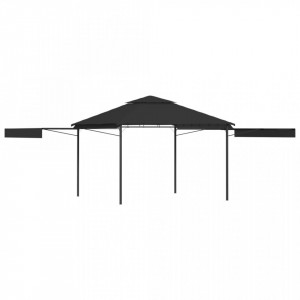 Pavilion cu acoperiș dublu extins 3x3x2,75 m antracit 180 g/m² - V48004V - Img 2