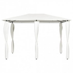 Pavilion cu huse pentru stâlpi, crem, 3x4x2,6 m, 160 g/m² - V313611V