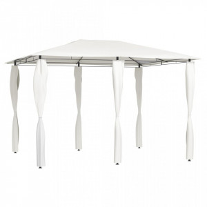 Pavilion cu huse pentru stâlpi, crem, 3x4x2,6 m, 160 g/m² - V313611V - Img 2