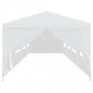 Pavilion de grădină 3 x 12 m, alb - V91429V