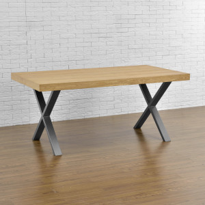 Picioare masa, set 2 buc, 79 x 72 cm, gri metal - P57353533 - Img 5