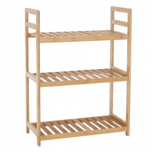 Raft cu 3 poliţe, bambus natural, 53x26x71 cm - TP296528 - Img 11