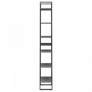 Raft de depozitare, gri, 60x30x210 cm, lemn masiv de pin - V806524V - Img 4