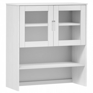 Rafturi superioare dulap înalt, alb, 90x35x100 cm, lemn de pin - V350550V
