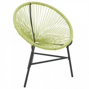 Scaun Acapulco de grădină, verde, poliratan - V313141V