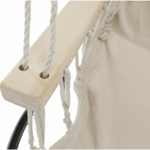 Scaun balansoar suspendabil, leagăn agăţat, alb, 98x60x110 cm - TP254346 - Img 3