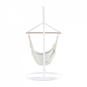 Scaun balansoar suspendabil, leagăn agăţat, crem, 100x130x55 cm - TP267824 - Img 12