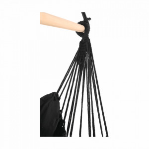 Scaun balansoar suspendabil, leagăn agăţat, gri, 100x130x55 cm - TP267825 - Img 4