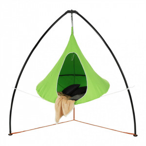 Scaun balansoar suspendabil, leagăn agăţat, verde, 150x150x150 cm - TP262377 - Img 20