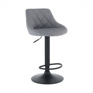 Scaun bar, material textil gri/negru - TP206808