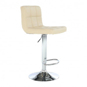 Scaun bar, piele ecologică bej/crom - TP175172 - Img 13