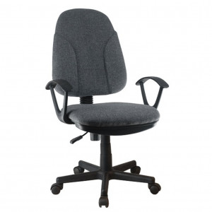 Scaun birou, material gri, 60x62x97-107 cm - TP191473 - Img 1