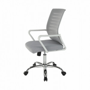 Scaun de birou, alb și gri, 56x57,5x97,5-103 cm - TP228546 - Img 17