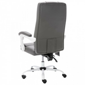 Scaun de birou cu masaj, gri, piele ecologică - V20313V - Img 4