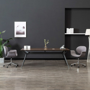 Scaun de birou pivotant, gri, material textil - V3054828V - Img 1