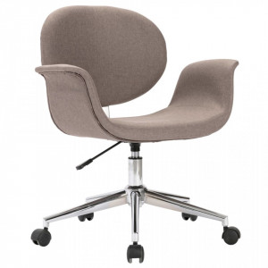 Scaun de birou pivotant, gri taupe, material textil - V3054829V - Img 2
