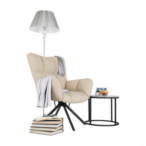 Scaun de design ţesătură bej - TP265013 - Img 13