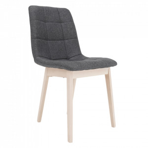 Scaun de masă, ţesătură de fag deschis / gri - TP291510 - Img 11