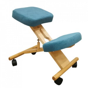 Scaun ergonomic, albastru, 46x65x52-72 cm - TP300220 - Img 1