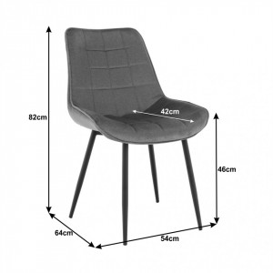 Scaun, gri/negru - TP255793 - Img 14