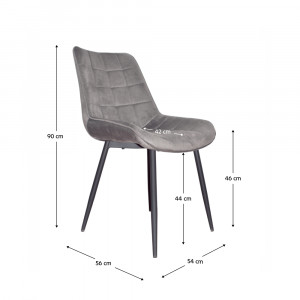 Scaun, gri/negru - TP255793 - Img 16