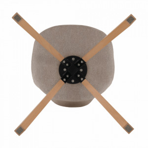 Scaun, material textil bej/lemn fag - TP202571 - Img 17